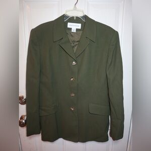 Jones New York Women's Olive skirt Suit